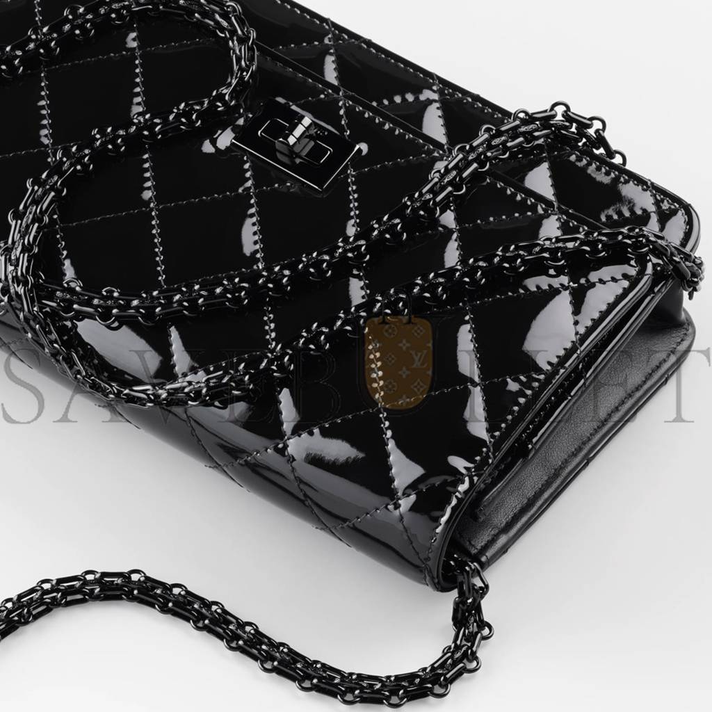Ch*el 2.55 wallet on chain black phone bag a70328 b02281 94305 (19.2*12.3*3.5cm)